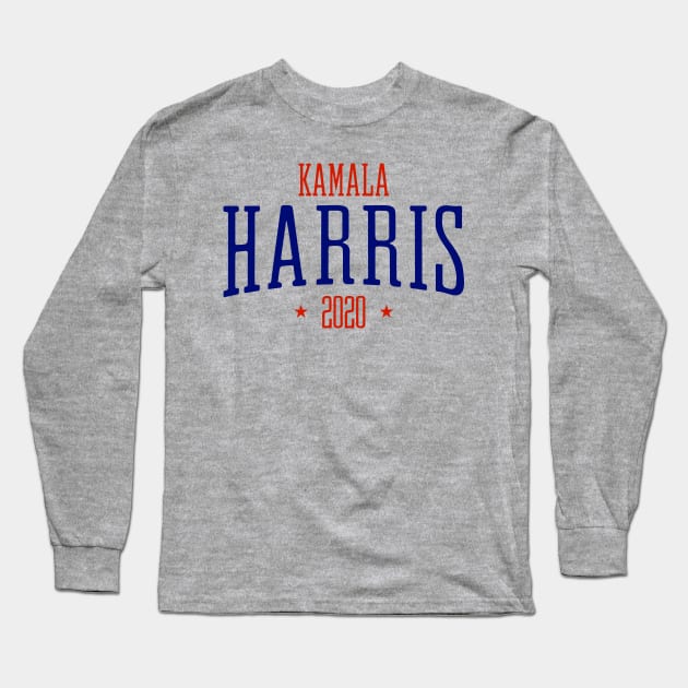 Kamala Harris Presidential race 2020 cool logo with red and blue text Long Sleeve T-Shirt by YourGoods